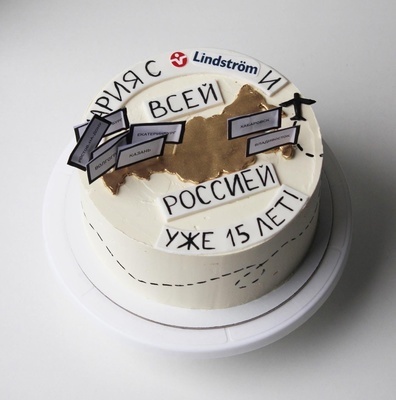Торт с картой